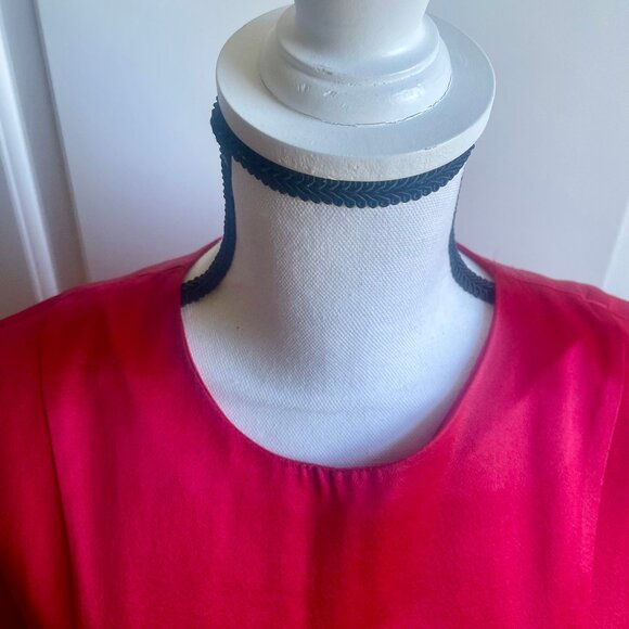 Vintage Michael Blair Red Midi Dress - Picture 5 of 6
